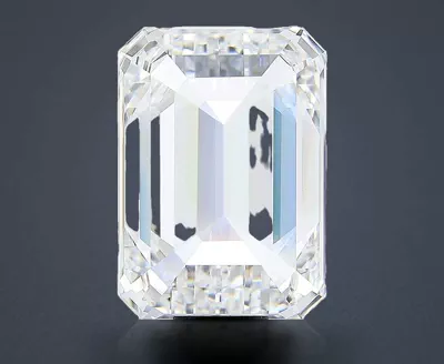 17.16ct F VVS2 Very Good Cut Emerald Lab Grown Diamond
