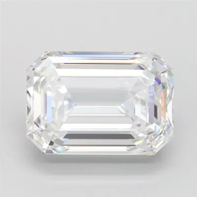 3.01ct F VS2 Excellent Cut Emerald Lab Grown Diamond