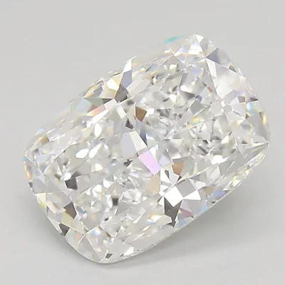 3.25ct E VVS2 Rare Carat Ideal Cut Cushion Lab Grown Diamond