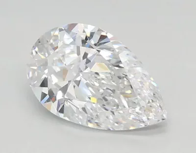 0.89ct D VVS1 Rare Carat Ideal Cut Pear Lab Grown Diamond