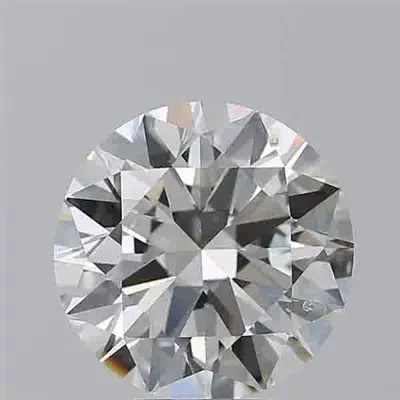5.01ct I SI2 Rare Carat Ideal Cut Round Diamond
