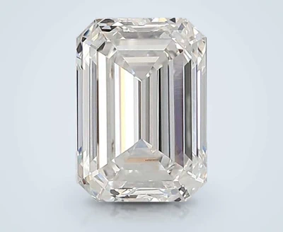 3.07ct F VVS2 Rare Carat Ideal Cut Emerald Lab Grown Diamond