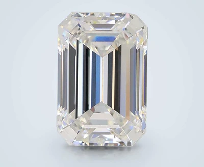 3.04ct F VVS2 Rare Carat Ideal Cut Emerald Lab Grown Diamond