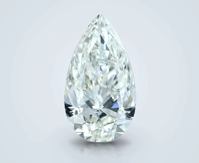 4.06ct I SI2 Rare Carat Ideal Cut Pear Diamond
