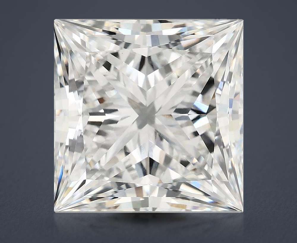 10.16ct F VVS2 Rare Carat Ideal Cut Princess Lab Grown Diamond