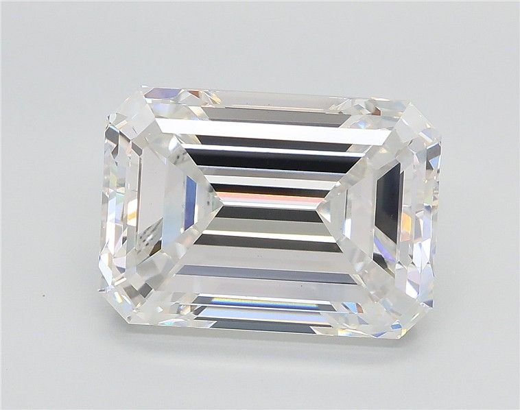 6.04ct E VVS2 Rare Carat Ideal Cut Emerald Lab Grown Diamond
