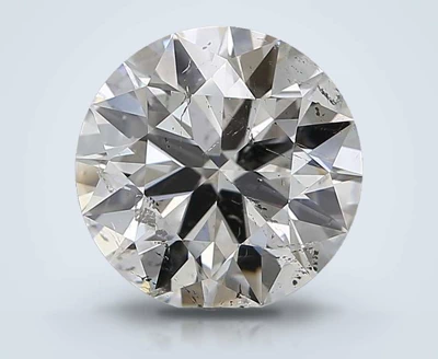 2.70ct H SI2 Rare Carat Ideal Cut Round Diamond