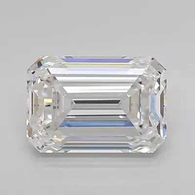 1.75ct D VS2 Rare Carat Ideal Cut Emerald Lab Grown Diamond