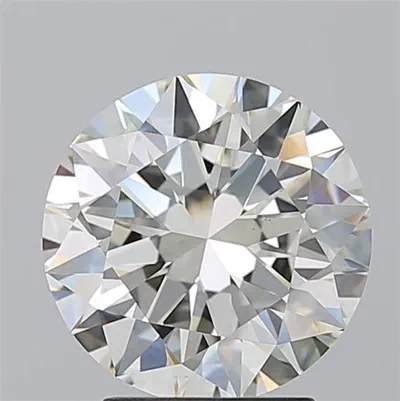 3.01ct K VS1 Rare Carat Ideal Cut Round Diamond