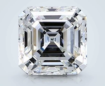 2.01ct H VVS2 Rare Carat Ideal Cut Asscher Diamond