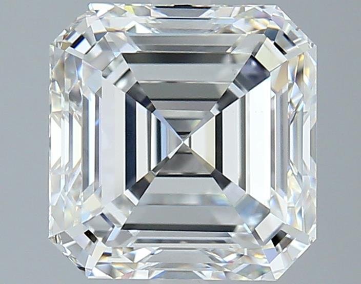 4.03ct F VS1 Rare Carat Ideal Cut Asscher Diamond