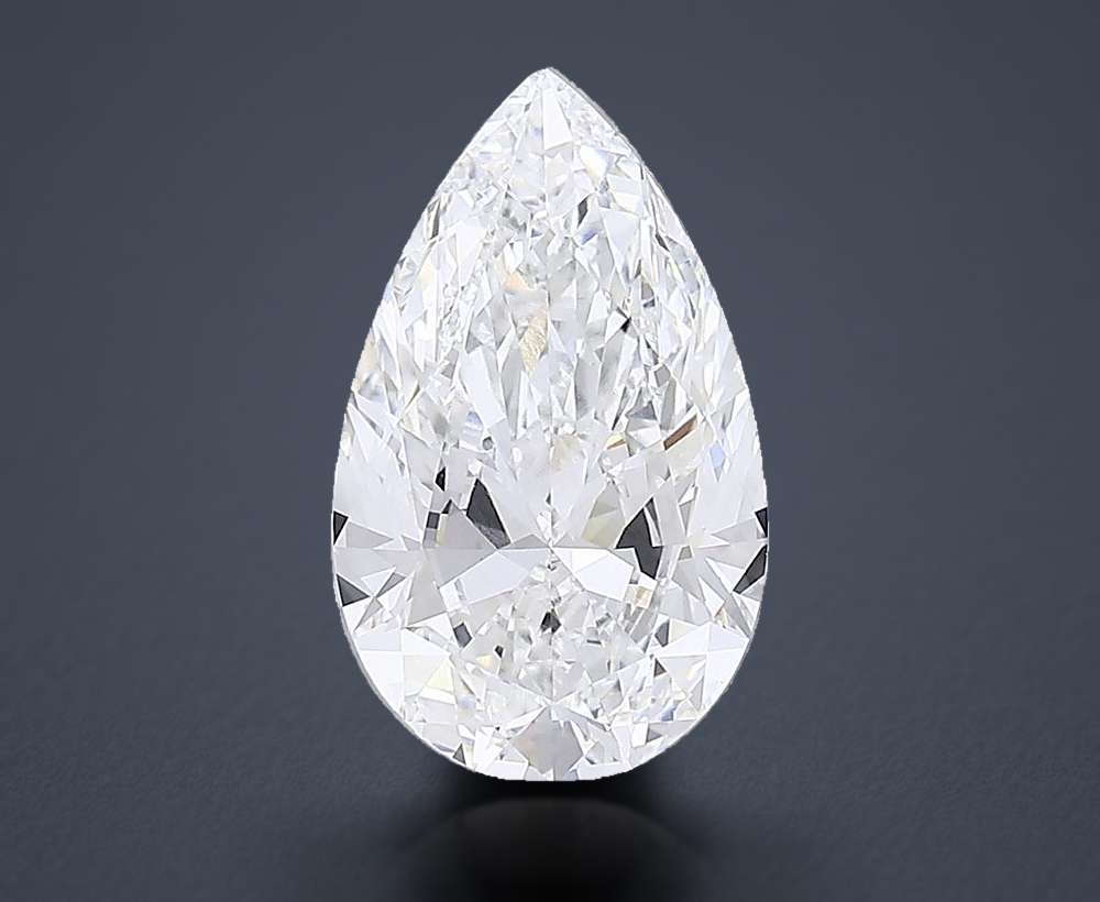 15.04ct E VVS2 Rare Carat Ideal Cut Pear Lab Grown Diamond