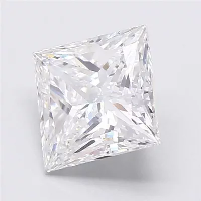 2.54ct E VS1 Very Good Cut Princess Lab Grown Diamond
