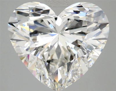 5.13ct F VS1 Rare Carat Ideal Cut Heart Lab Grown Diamond