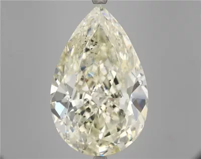 20.74ct K SI1 Rare Carat Ideal Cut Pear Diamond