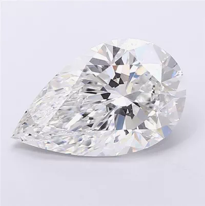 5.01ct F VS2 Rare Carat Ideal Cut Pear Lab Grown Diamond
