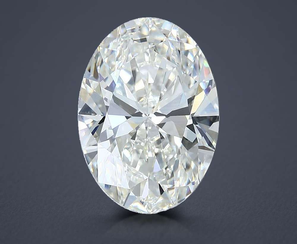 4.51ct H VVS2 Rare Carat Ideal Cut Oval Lab Grown Diamond