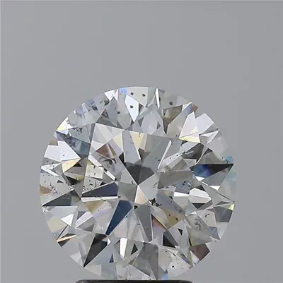 3.10ct F SI2 Rare Carat Ideal Cut Round Diamond