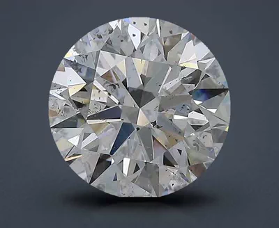 3.10ct F SI2 Rare Carat Ideal Cut Round Diamond