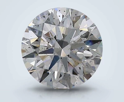 3.10ct F SI2 Rare Carat Ideal Cut Round Diamond