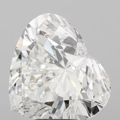 5.06ct F VS1 Rare Carat Ideal Cut Heart Lab Grown Diamond
