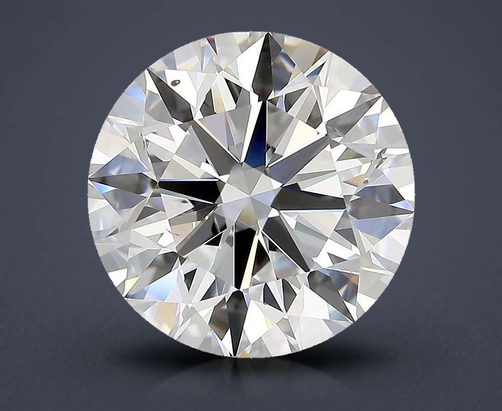 5.09ct D SI1 Rare Carat Ideal Cut Round Diamond