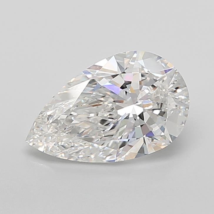 3.99ct F VS1 Rare Carat Ideal Cut Pear Lab Grown Diamond