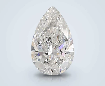 3.99ct F VS1 Rare Carat Ideal Cut Pear Lab Grown Diamond