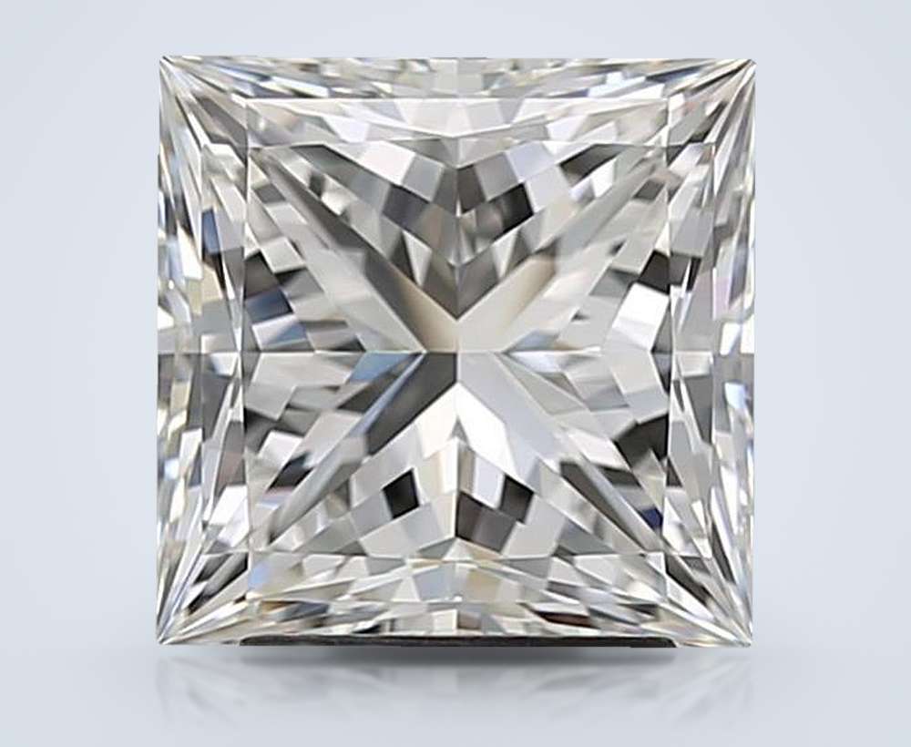 3.20ct H VVS2 Rare Carat Ideal Cut Princess Diamond