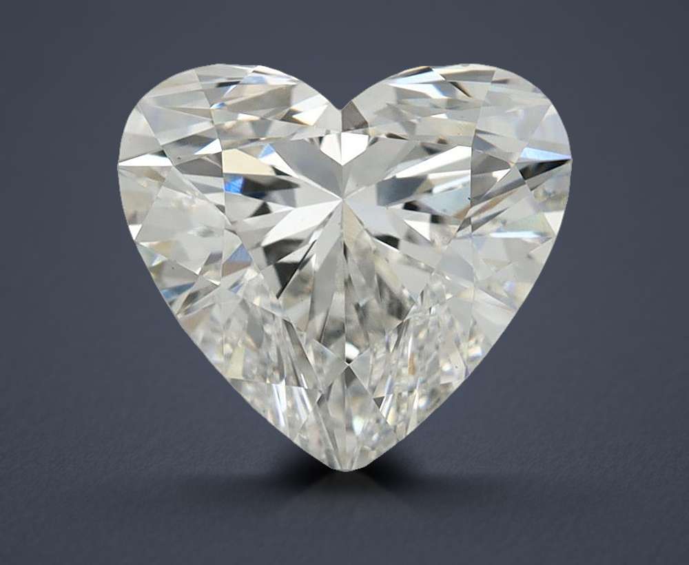 1.57ct G VS1 Rare Carat Ideal Cut Heart Lab Grown Diamond