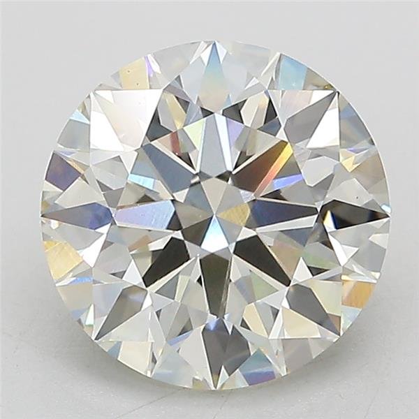 3.08ct J VS1 Rare Carat Ideal Cut Round Lab Grown Diamond