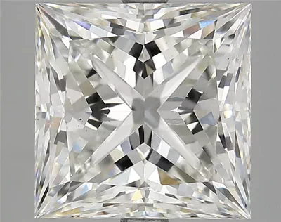 6.15ct G VS2 Rare Carat Ideal Cut Princess Lab Grown Diamond