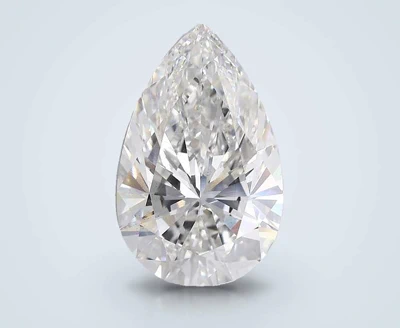 20.08ct F VS2 Rare Carat Ideal Cut Pear Lab Grown Diamond