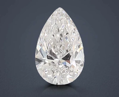 5.03ct F VS1 Rare Carat Ideal Cut Pear Lab Grown Diamond
