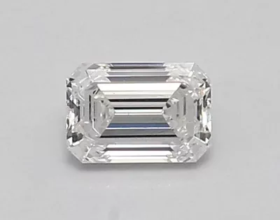 0.66ct D VS2 Excellent Cut Emerald Lab Grown Diamond
