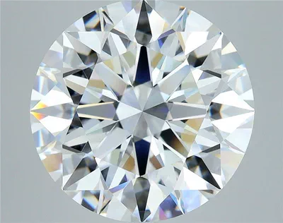 7.05ct F VS1 Rare Carat Ideal Cut Round Diamond