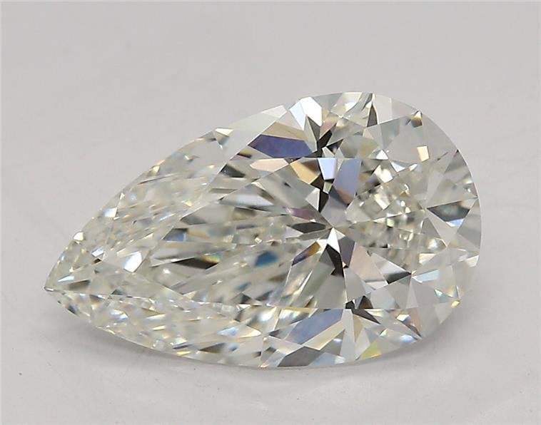 2.60ct F VVS2 Rare Carat Ideal Cut Pear Lab Grown Diamond