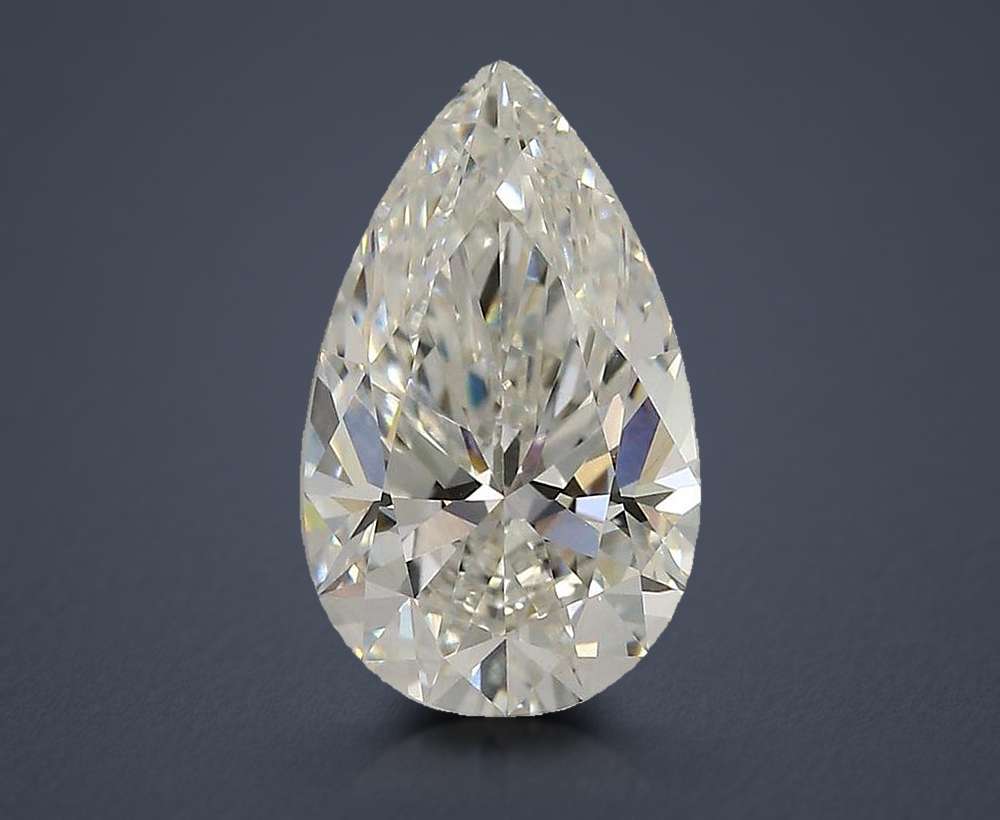2.60ct F VVS2 Rare Carat Ideal Cut Pear Lab Grown Diamond