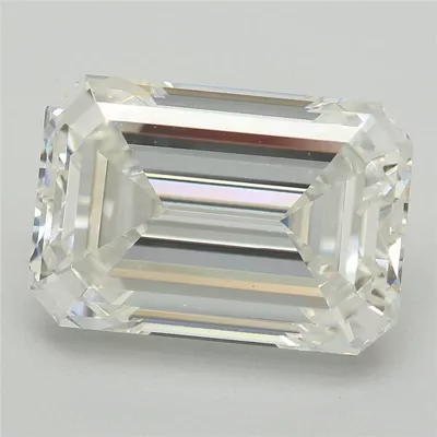 5.12ct F VS1 Excellent Cut Emerald Lab Grown Diamond