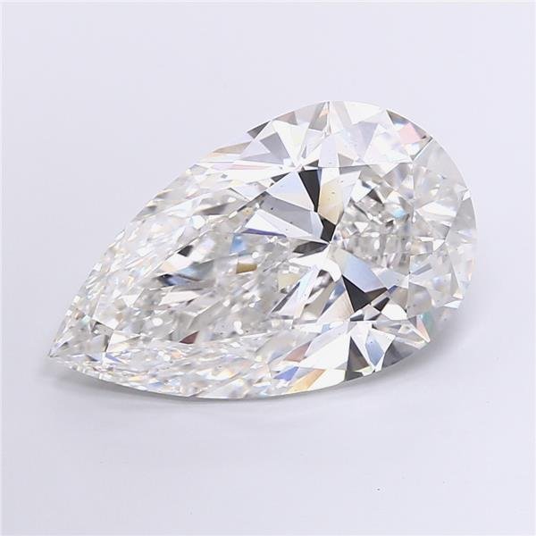 15.53ct F VS2 Rare Carat Ideal Cut Pear Lab Grown Diamond
