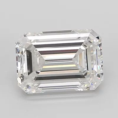 10.04ct F VVS2 Rare Carat Ideal Cut Emerald Lab Grown Diamond