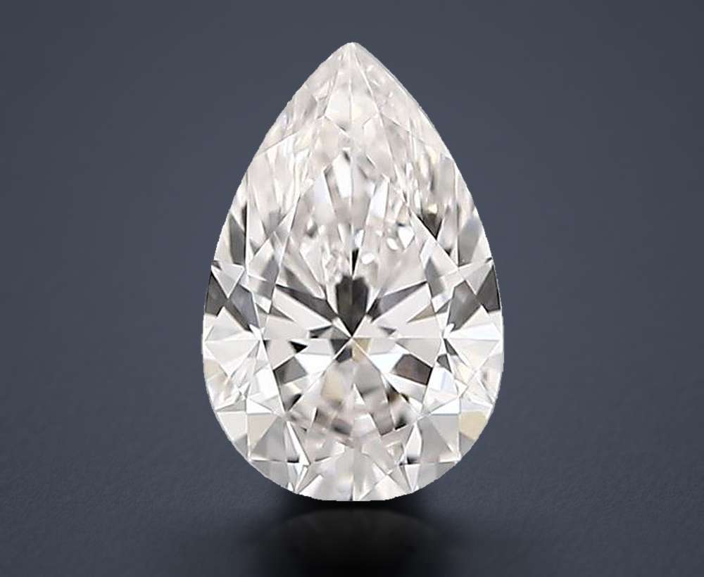 1.71ct G VVS2 Rare Carat Ideal Cut Pear Lab Grown Diamond