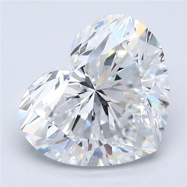 4.01ct D VS2 Rare Carat Ideal Cut Heart Diamond
