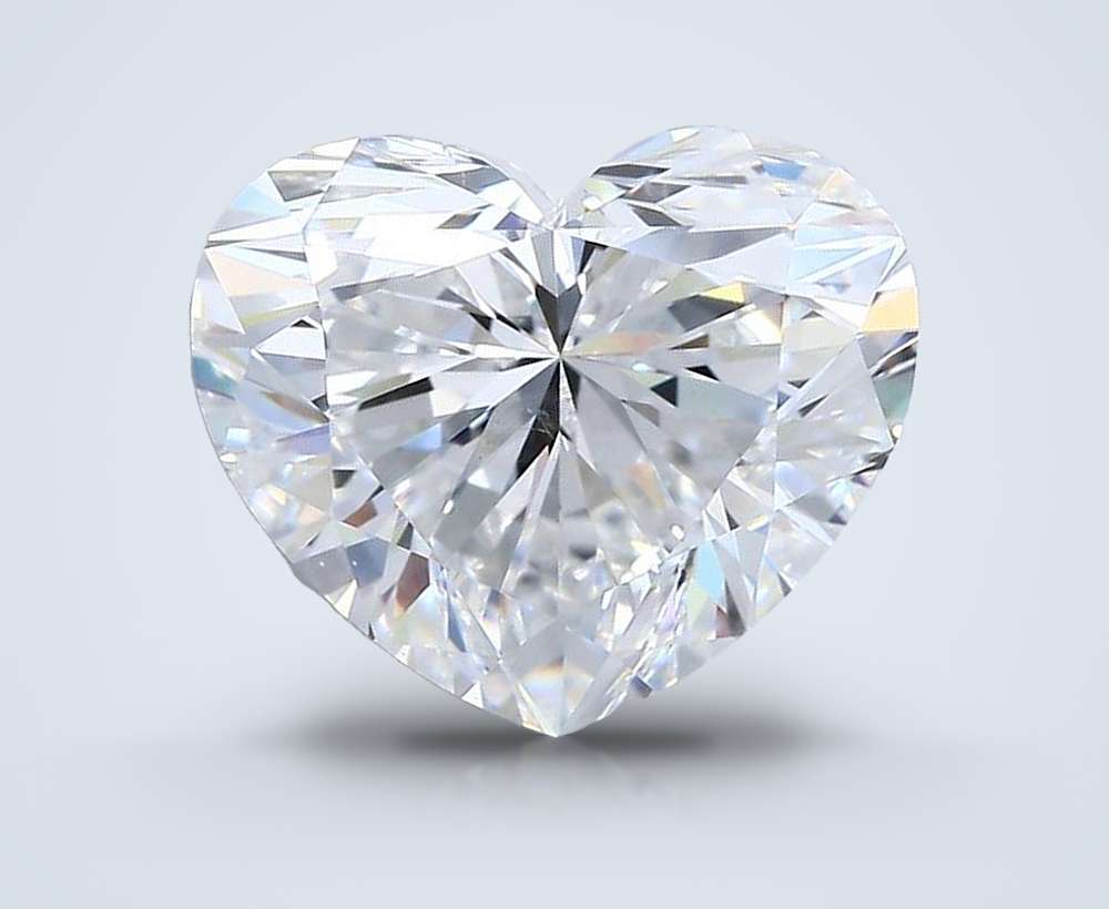 4.01ct D VS2 Rare Carat Ideal Cut Heart Diamond