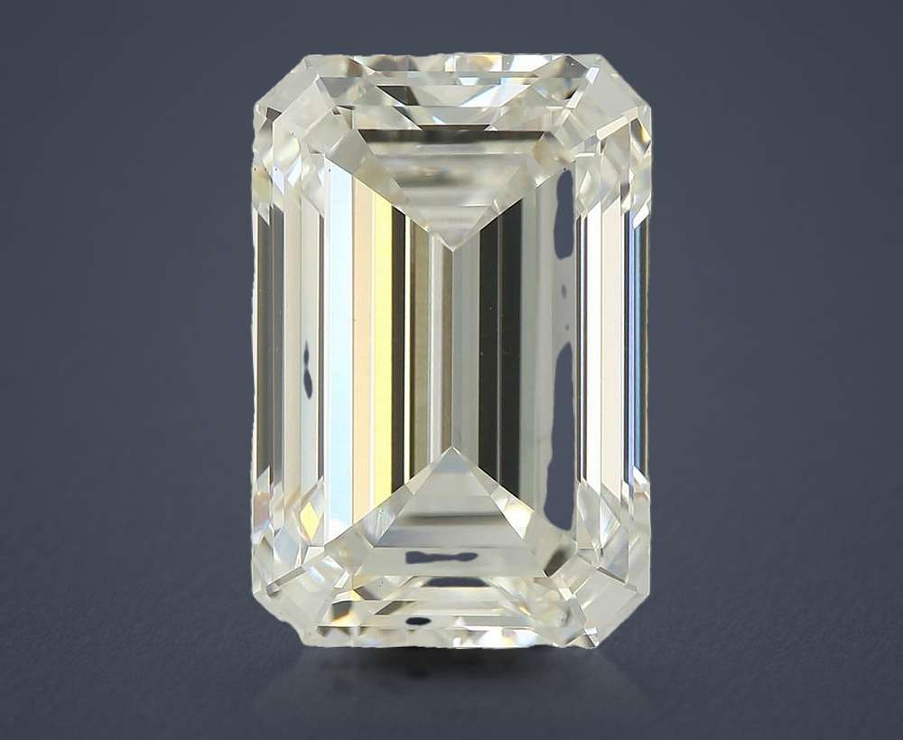6.08ct F VS1 Rare Carat Ideal Cut Emerald Lab Grown Diamond