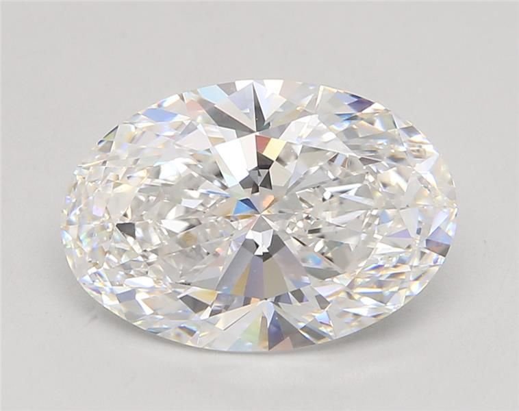 5.04ct E VVS2 Rare Carat Ideal Cut Oval Lab Grown Diamond