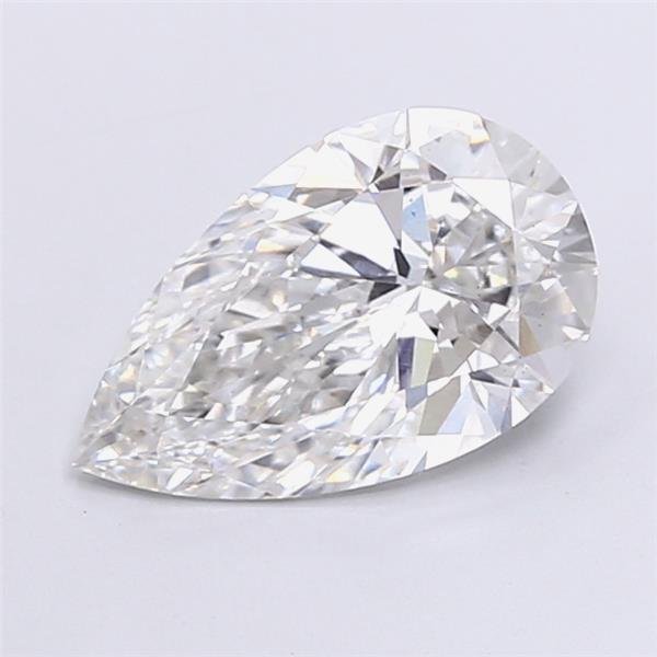 2.58ct F VS1 Rare Carat Ideal Cut Pear Lab Grown Diamond