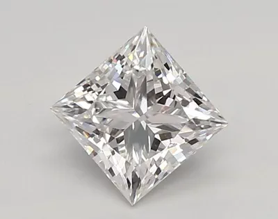 0.89ct D VVS1 Rare Carat Ideal Cut Princess Lab Grown Diamond