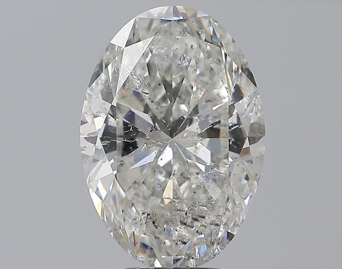 5.01ct H SI2 Rare Carat Ideal Cut Oval Diamond