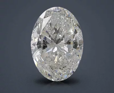 5.01ct H SI2 Rare Carat Ideal Cut Oval Diamond